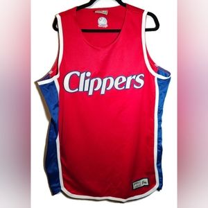 Vintage Majestic San Diego LA Los Angeles Clippers Red Throwback Jersey Mens XL